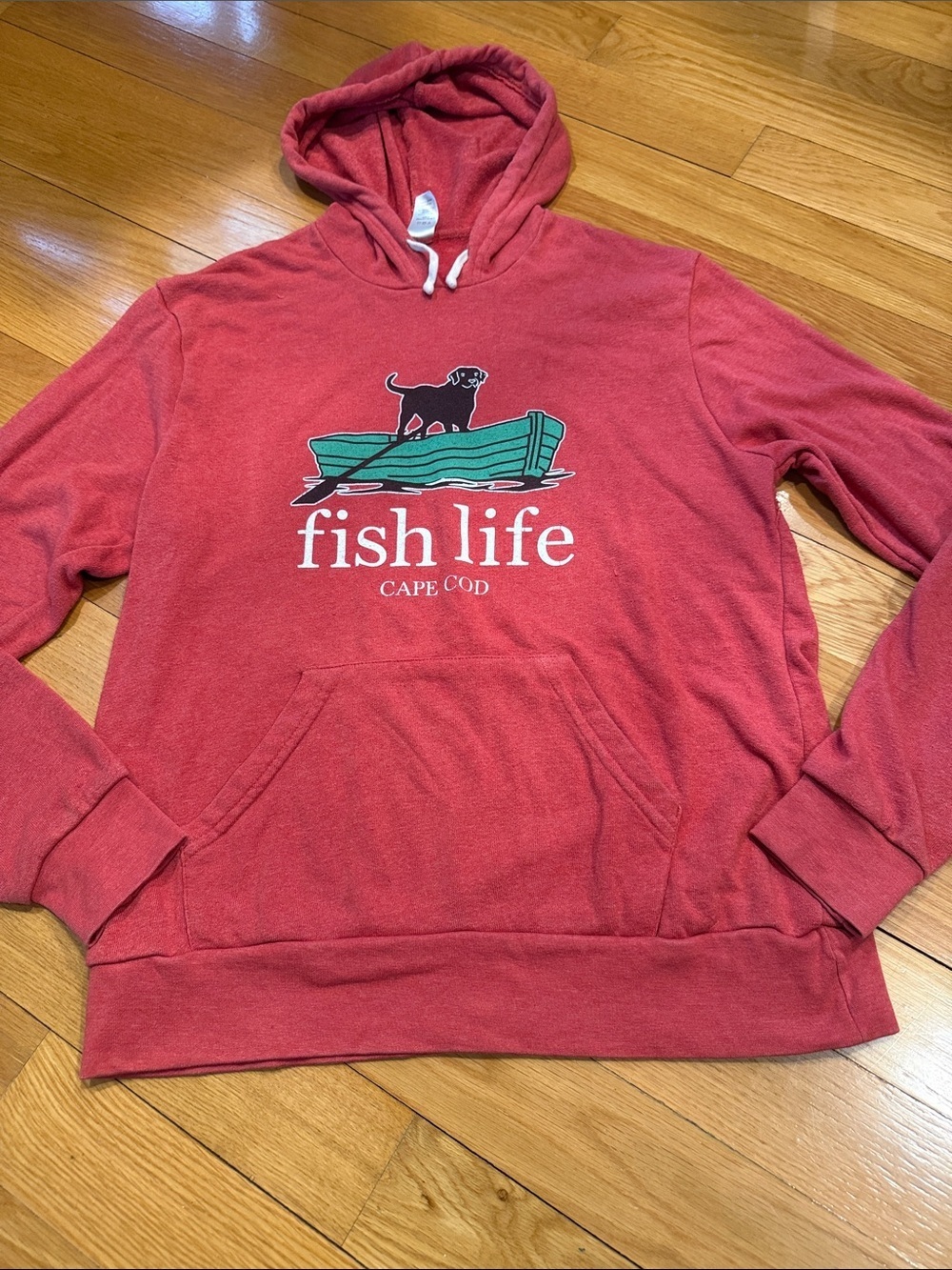 Cape cod fish life hoodie sweatshirt size medium.